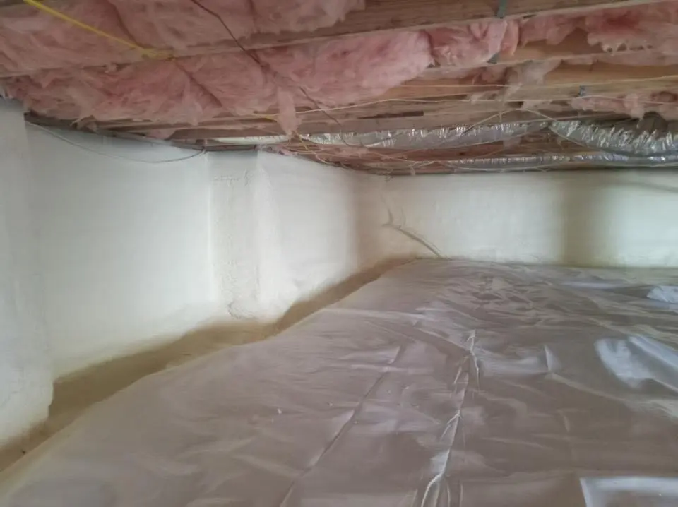 Crawl space encapsulation with closed-cell spray foam for Roof Waterproofing in Whispering Pines